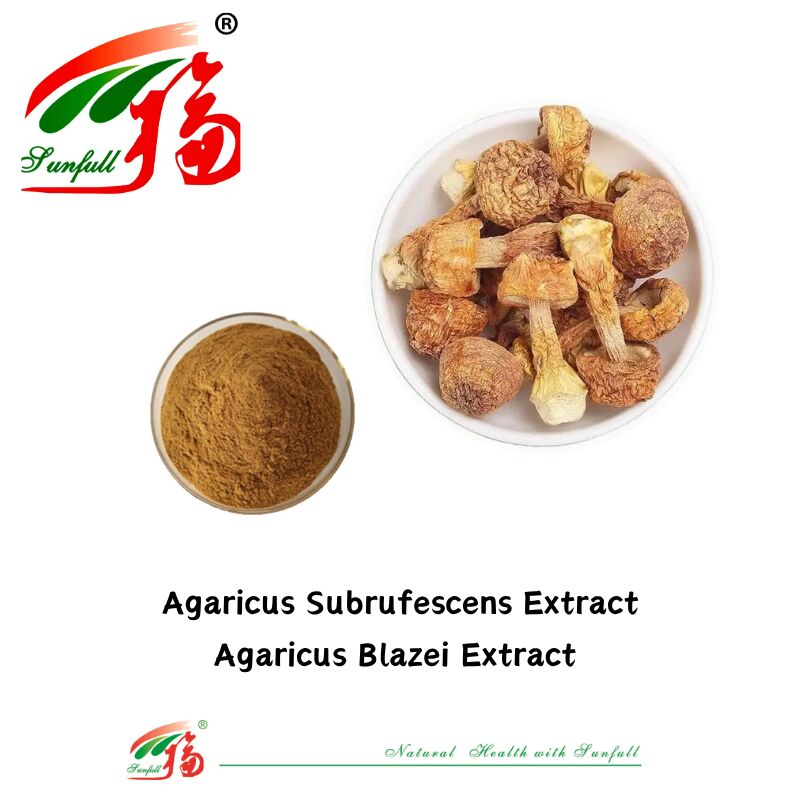 Hunan Sunfull Suplementos alimentares Agaricus Subrufescens/Hericium Erinaceus/Antrodia/Cordyceps Sinensis/Coriolus Versicolor/Extrato de cogumelo em pó