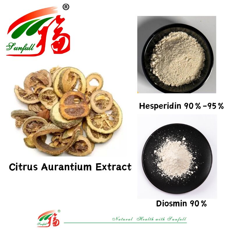 Melhorar a Imunidade Suplementos dietéticos Farmacêuticos Flavonóides naturais 10% - 50% Diosmina 90% / 90% - 98% Hesperitina Citrus Aurantium Extract
