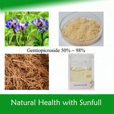 Gentiana Scabra Extract Gentiopicroside 50%-98% Gentiopicrin CAS n.o 20831-76-9 Ingrediente cosmético